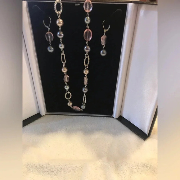 Premier Designs Jewelry Vintage Elegance with a Modern Twist Necklace & Earrings - Picture 2 of 6